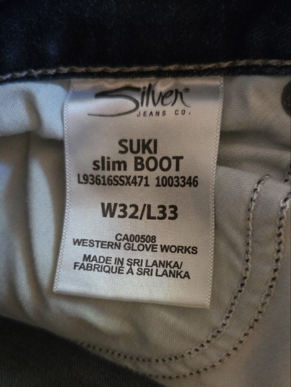 Silver Jeans Dark Blue Skinny Women’s Jeans Size 32x33 - Picture 3 of 3